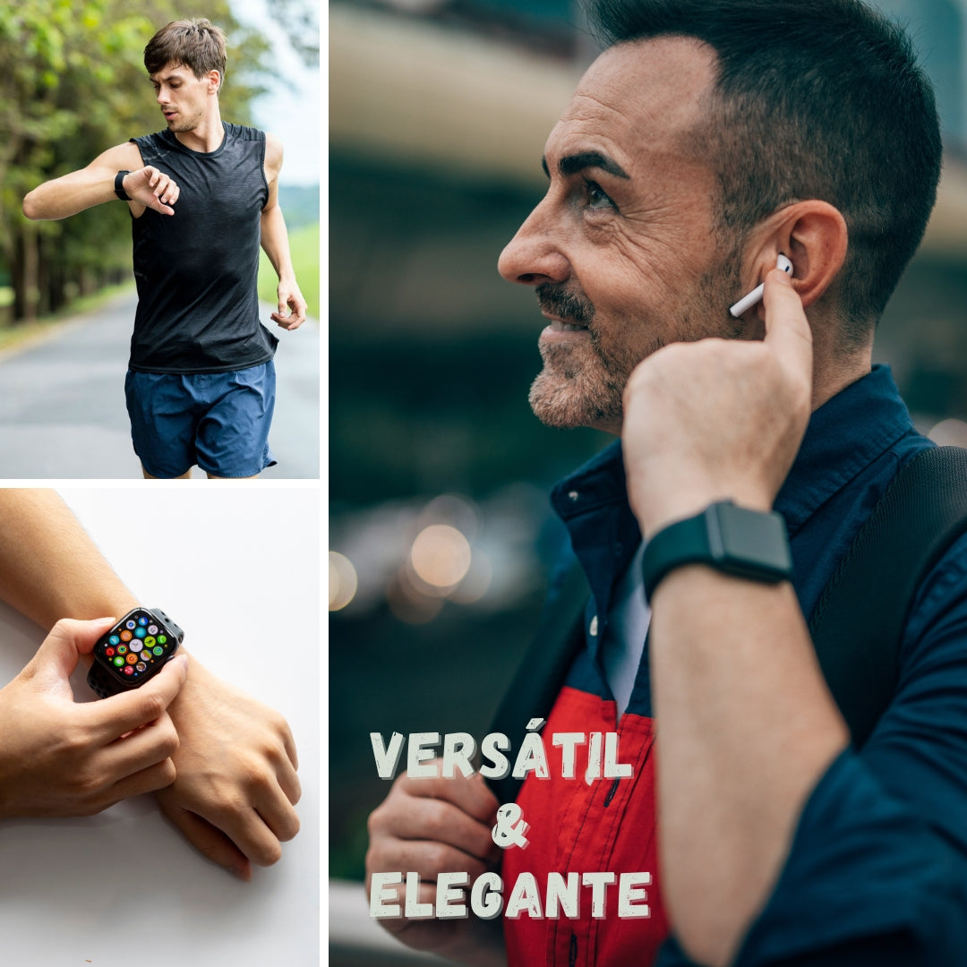 Ultra 3 Extreme Suit – Smartwatch + Audífonos + Carga Inalámbrica (Todo en Uno)