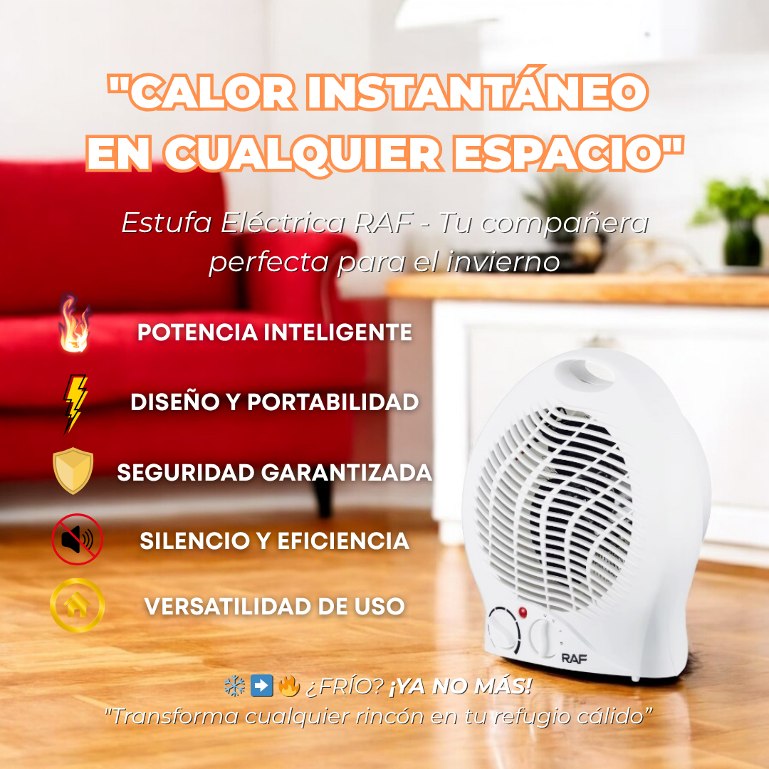Caloventor Eléctrica - Calor Instantáneo de Alta Velocidad