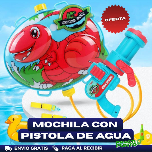 Pistola de agua con mochila reservorio
