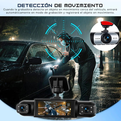 Camará para Autos 4 en 1 Full HD 360° - Grabación Total de tu vehiculo