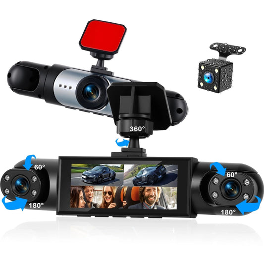 Camará para Autos 4 en 1 Full HD 360° - Grabación Total de tu vehiculo