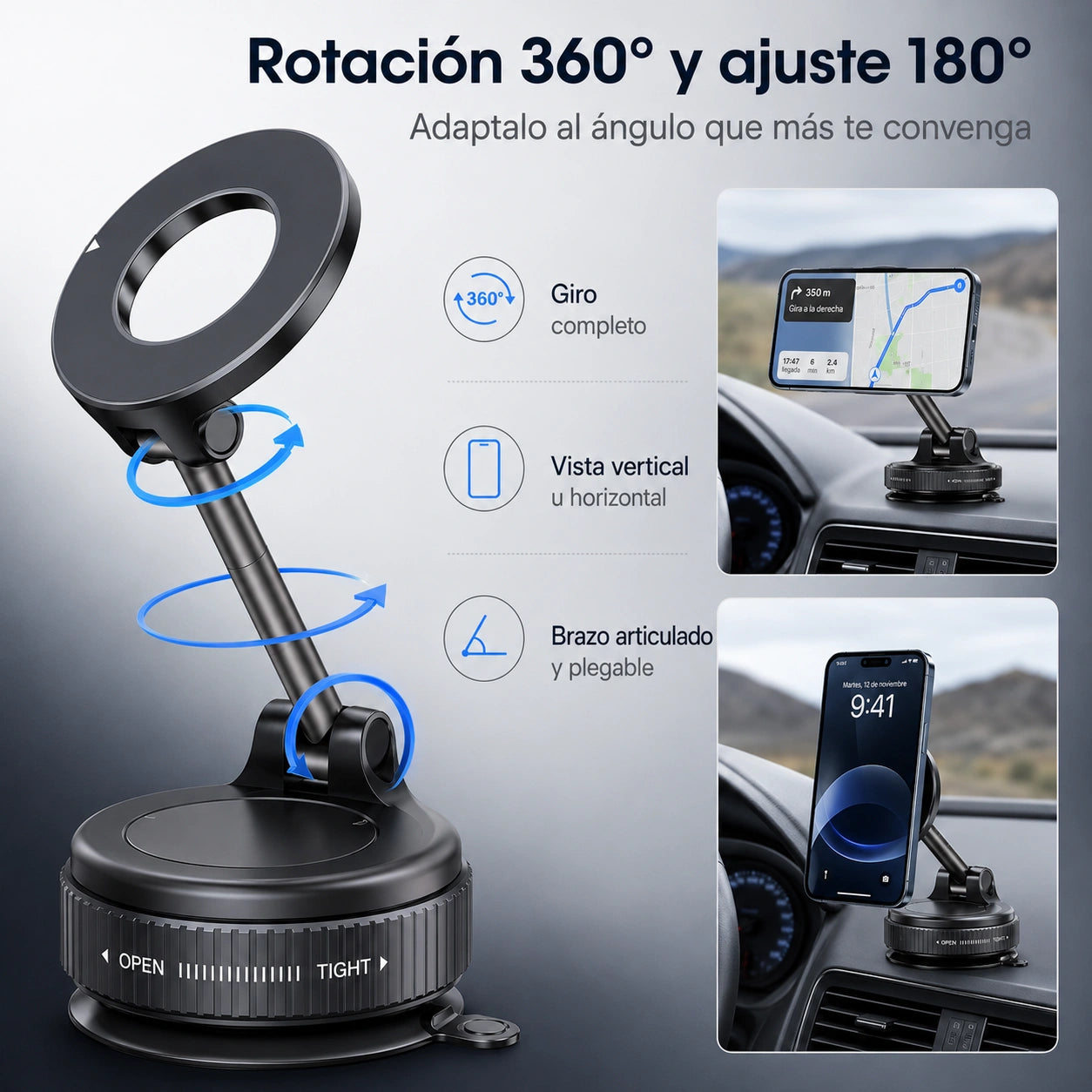 Soporte Magnético 360° para Celulares
