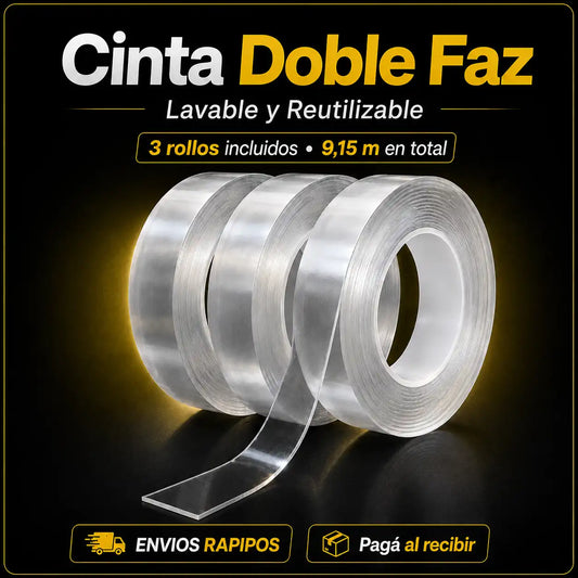 CINTA DOBLE FAZ 3x1 - LAVABLE Y REUTILIZABLE - ALIEN TAPE
